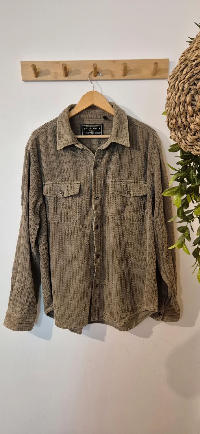 True Grit American Outdoor Co. Textured Button-Up Shirt Jacket - Men's Large (L)