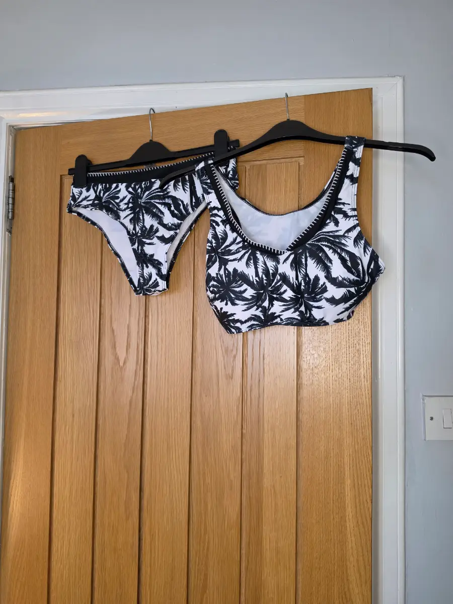 Brand New Size Medium Black And White Bikini