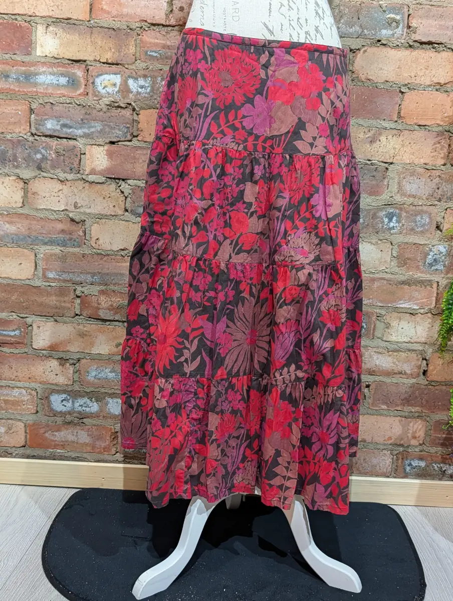 Monsoon Floral Maxi Skirt Size UK 14