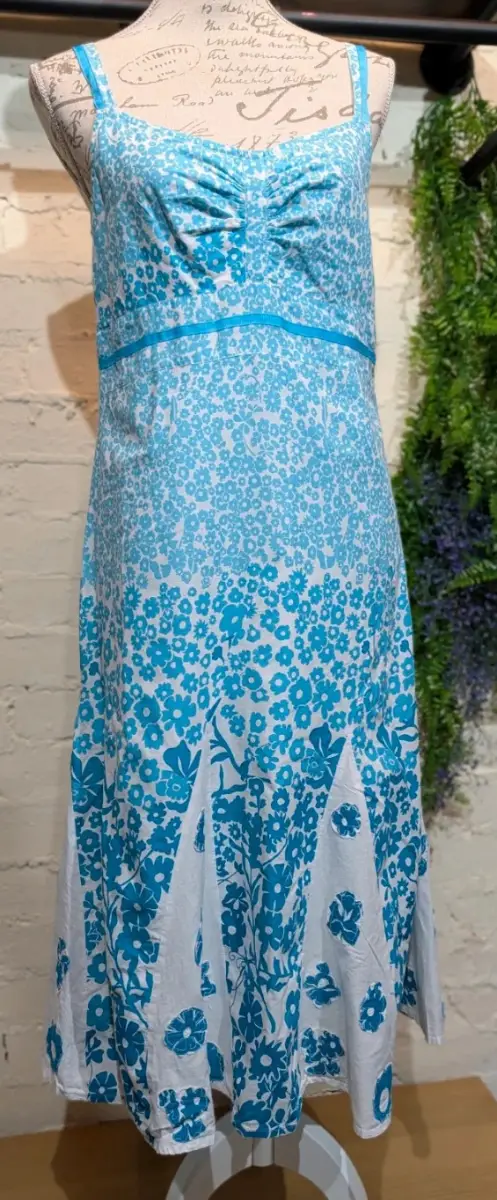 Per Una  vintage floral midi dress size 14 regular length