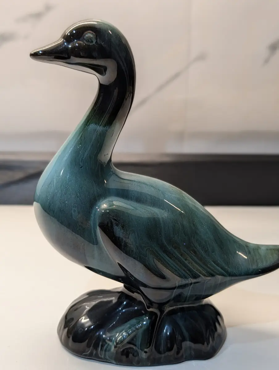 Blue Mountain Pottery goose figurine