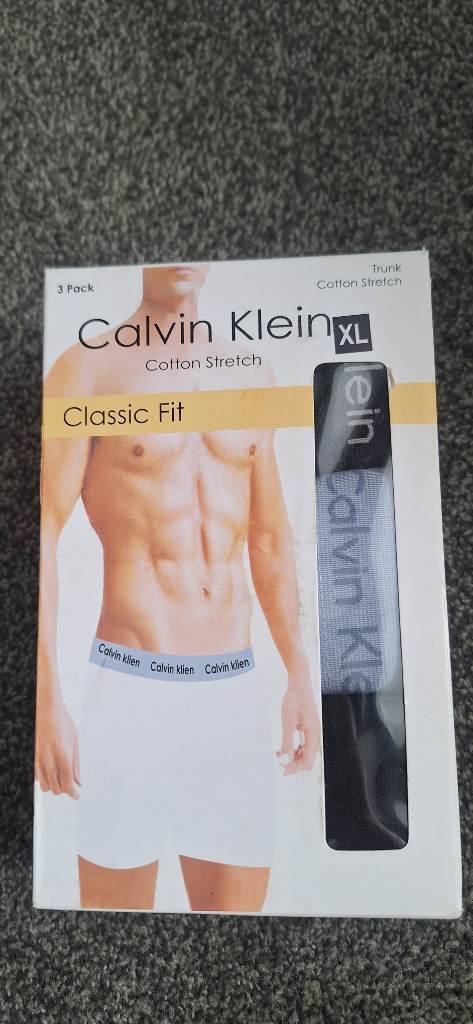 Mens Calvin Klein Boxer Shorts Pack of 3 cotton stretch. Brand new size xl