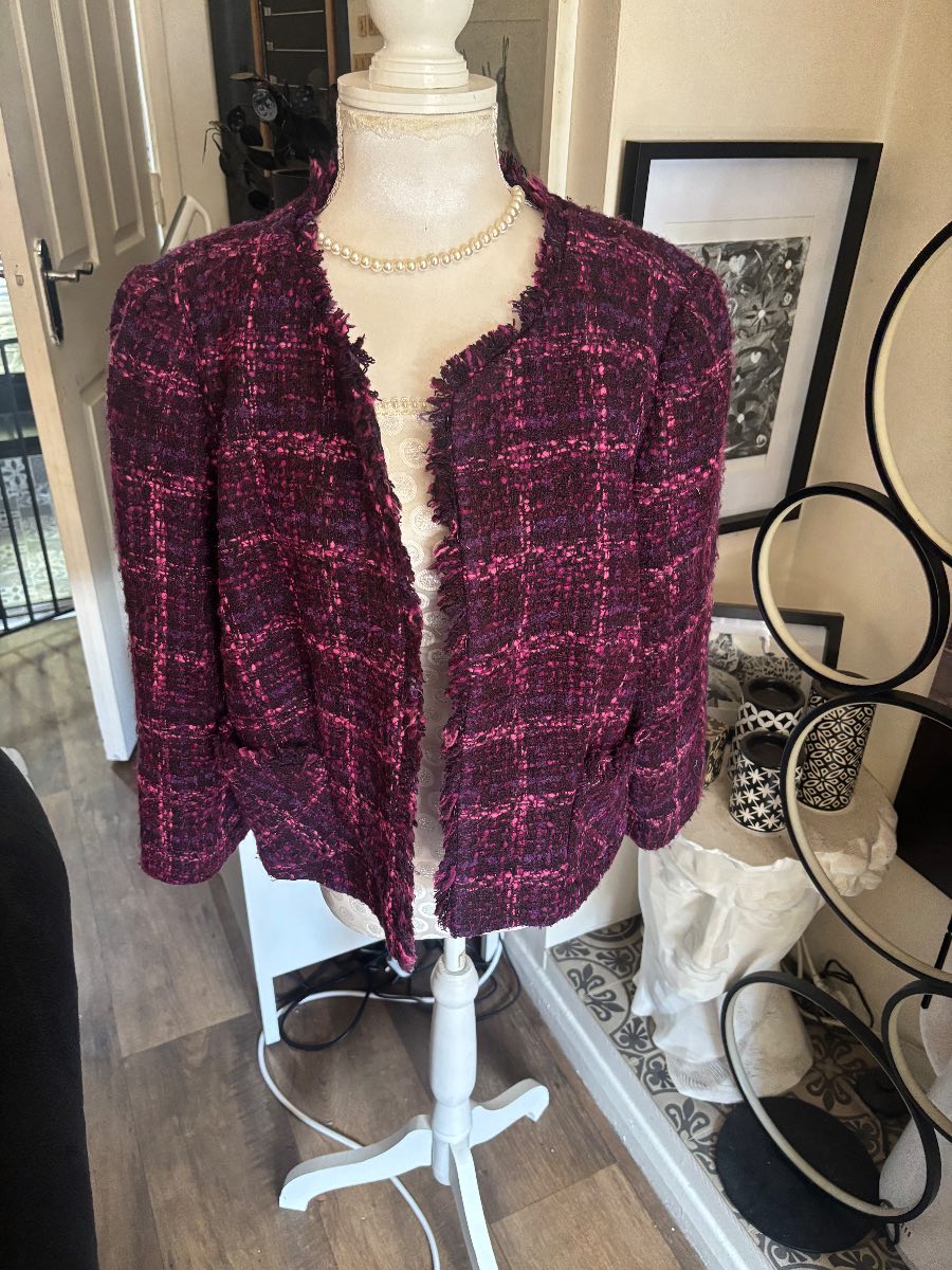 Women's Dark Pink & Purple Jacket  Size 16