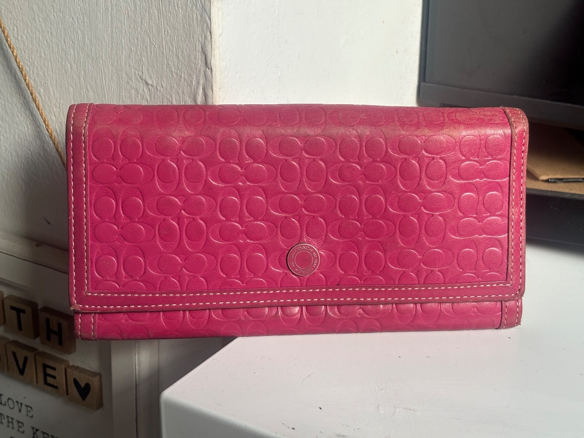 Genuine Coach Hot Pink Purse/Wallet