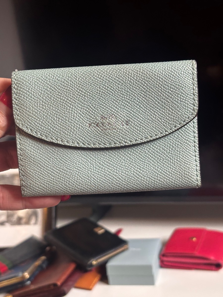 Genuine Coach Baby Blue Key Holder