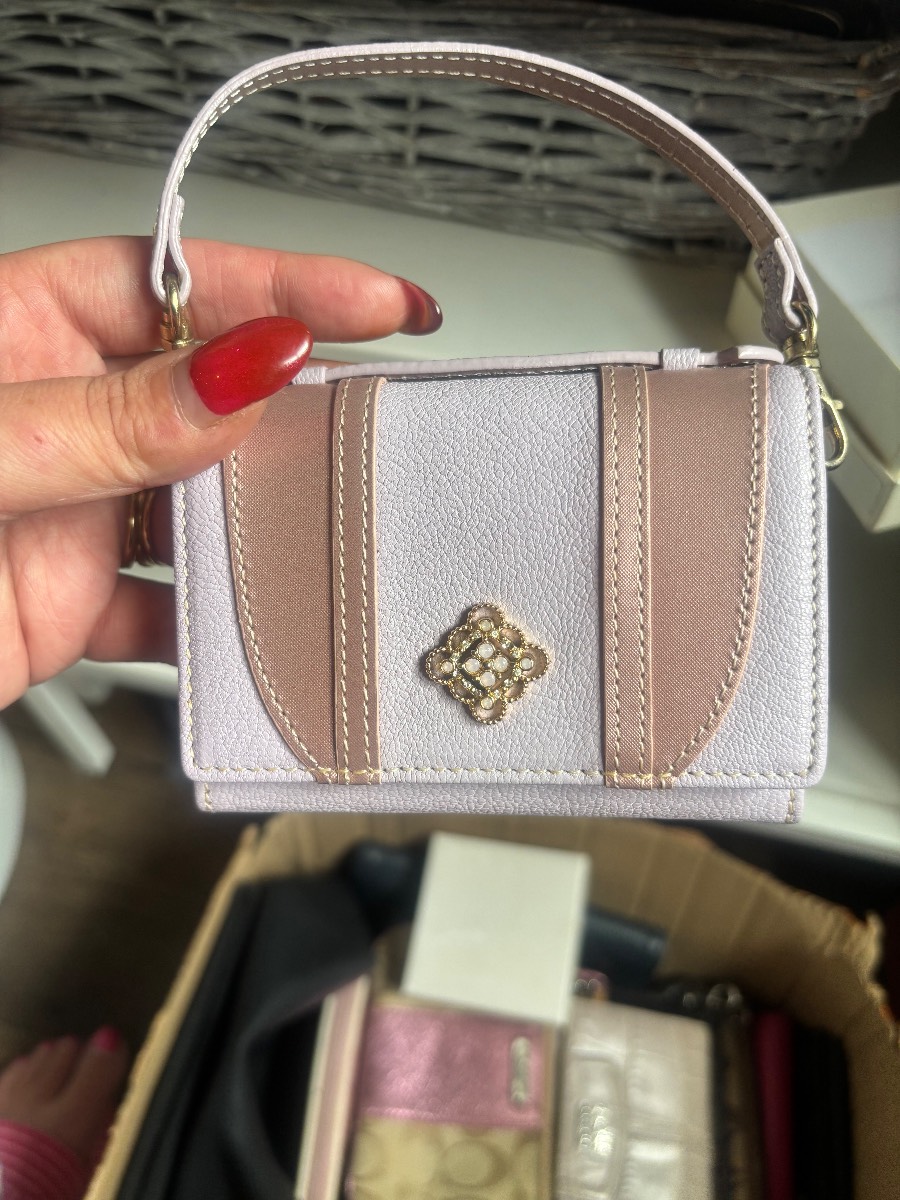 Brand New Luria 4 Degrees Purple Purse with Gold Hardware