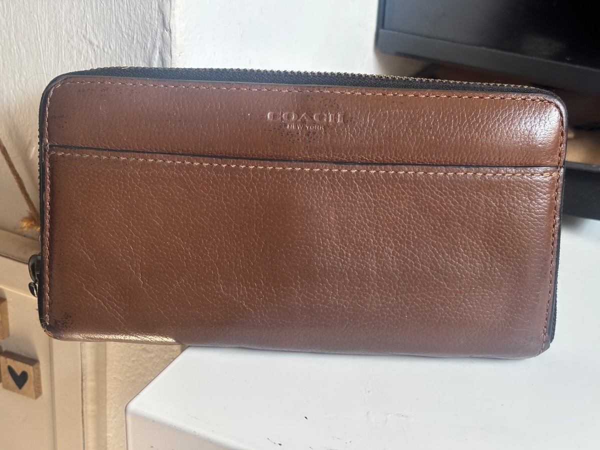 Genuine brown Coach purse