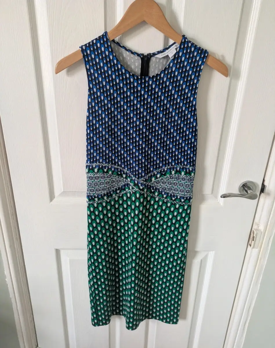 Diane Von Furstenberg printed silk midi dress