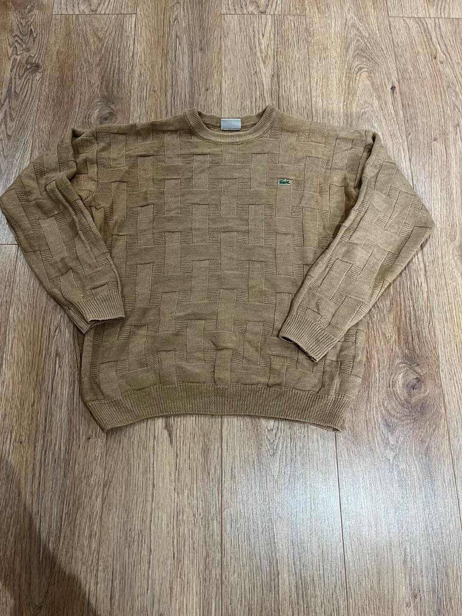Lacoste brown knitted jumper