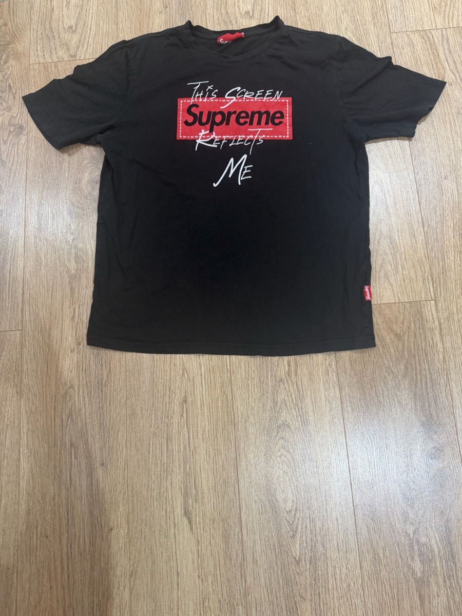 Supreme box logo t shirt black
