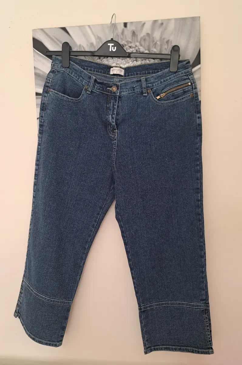 womens cropped jeans size 16