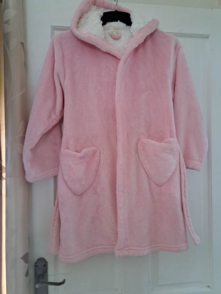 Girls hooded dressing gown age 8 - 9