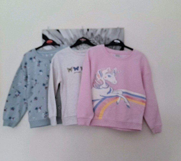 girls sweatshirts jumpers bundle age 7 - 8