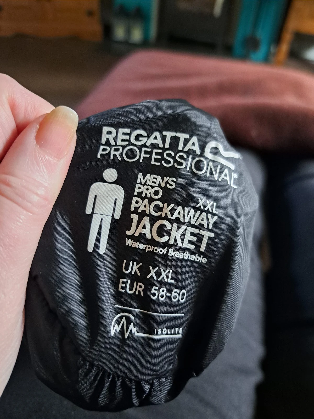 Regatta Pro mens packaway waterproof jacket