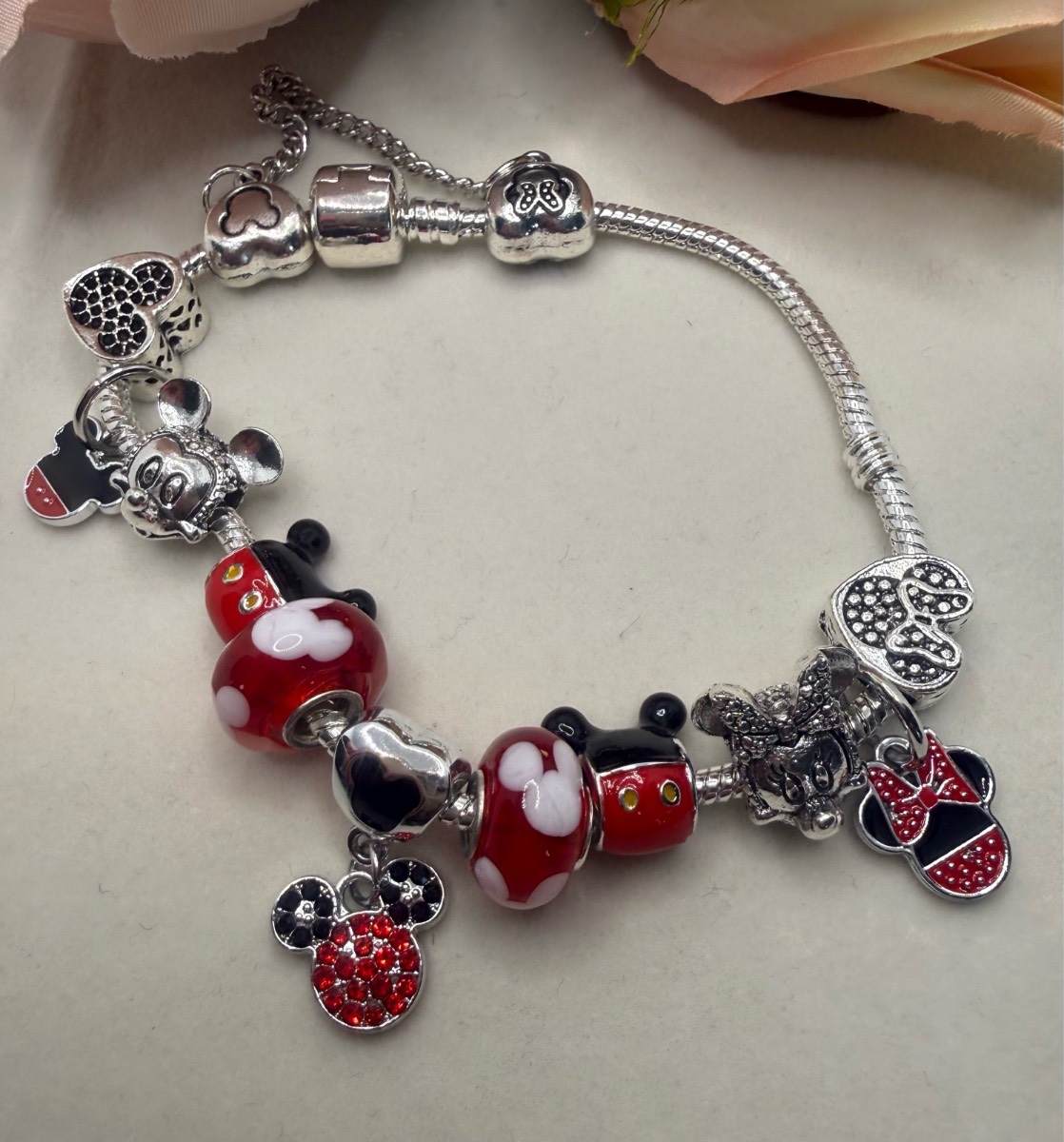 Sliver plated charm bracelet