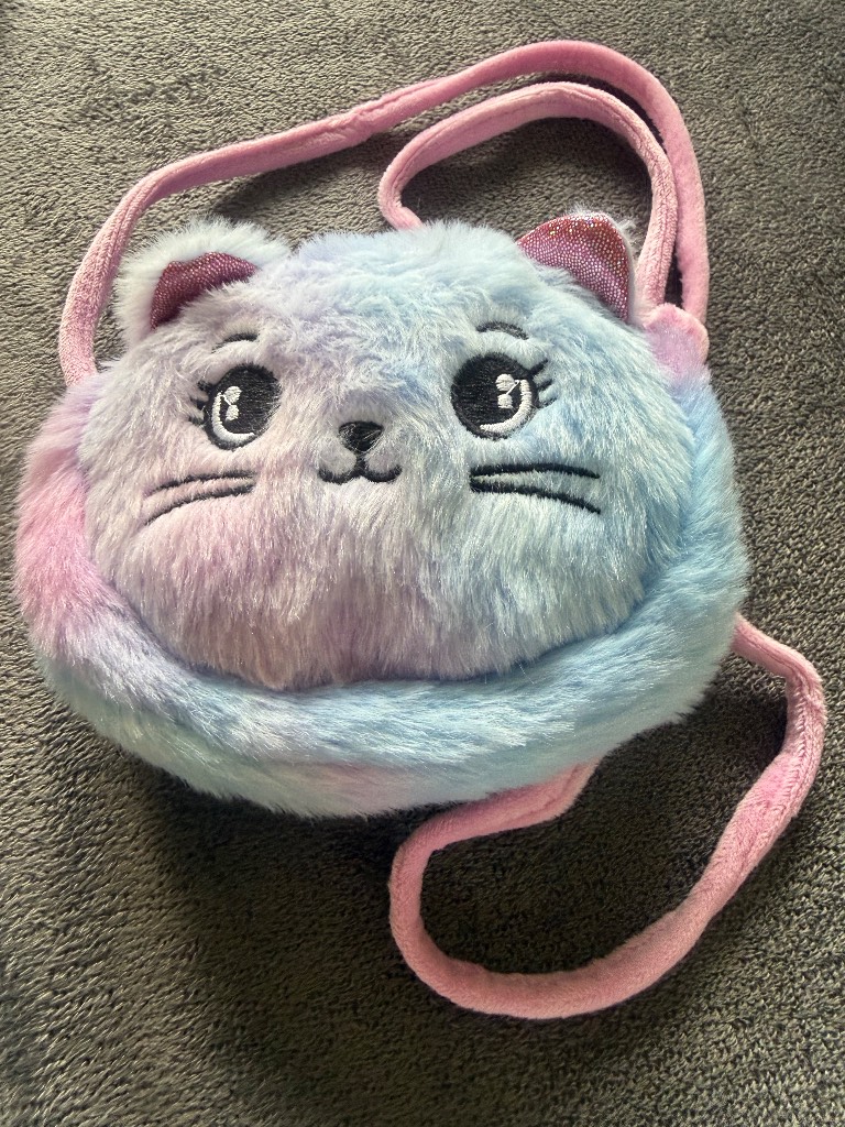 Kids Fluffy Cat Shoulder Bag 1