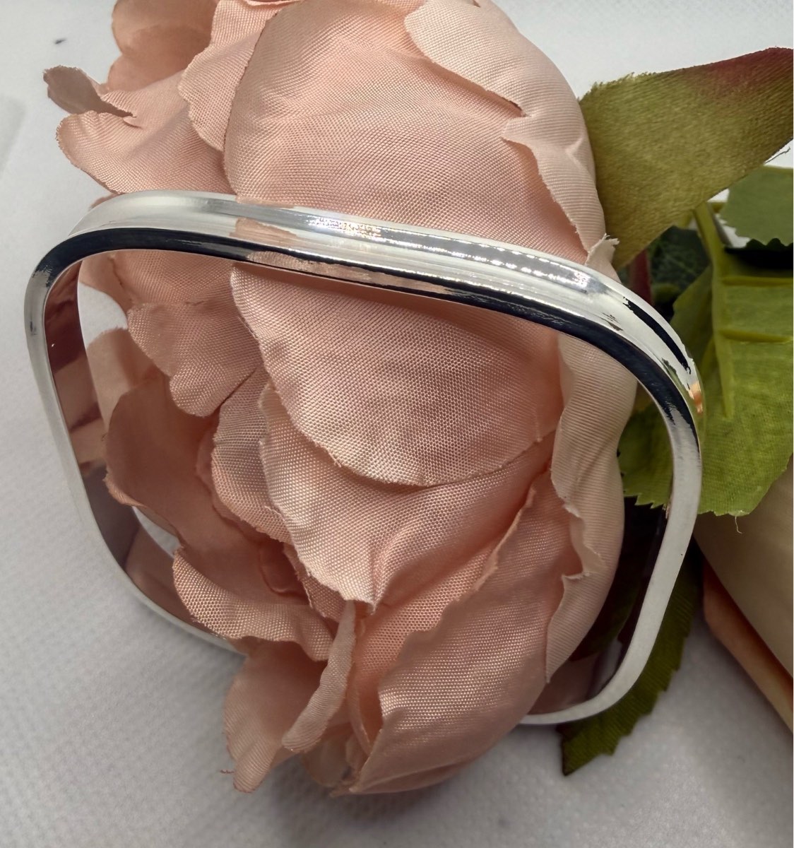 Sliver Plated Square Bangle