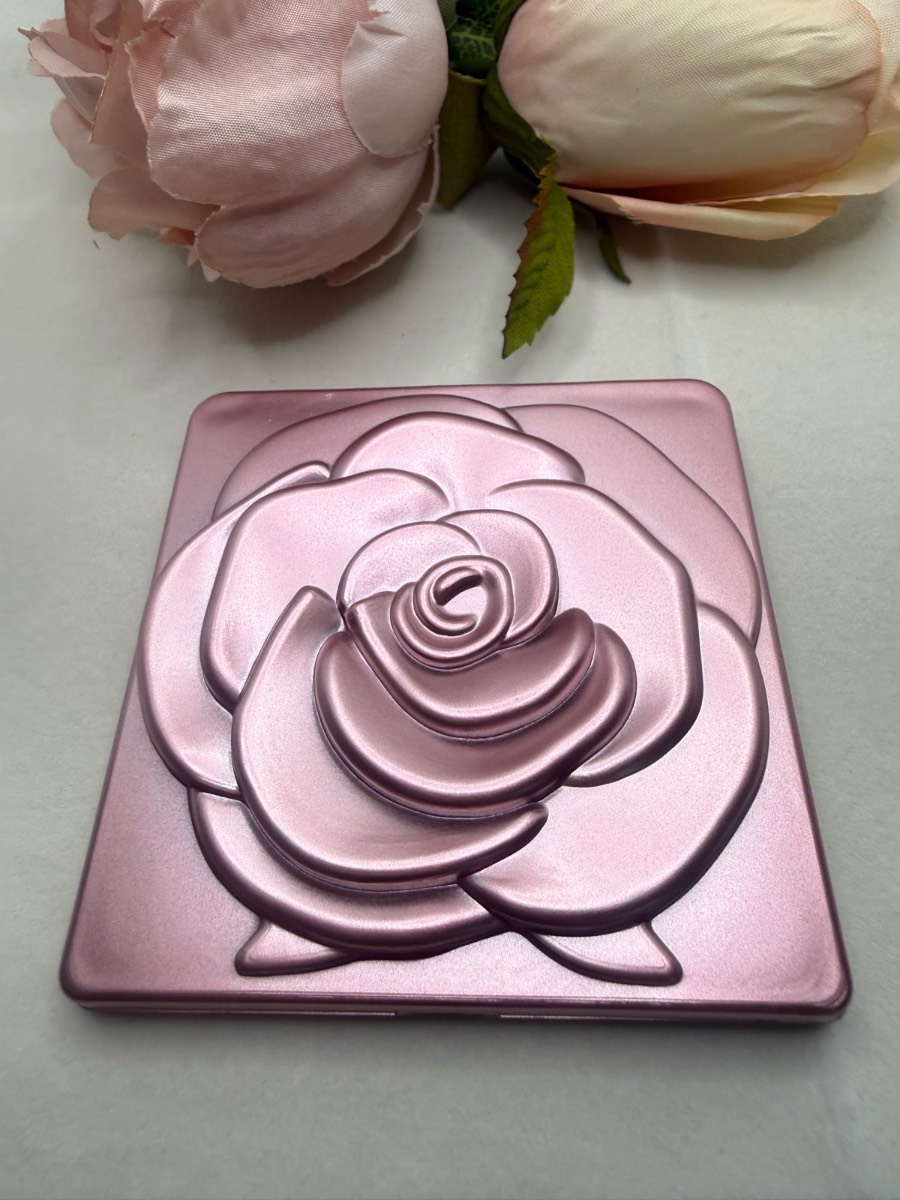 Rose design compact mirror