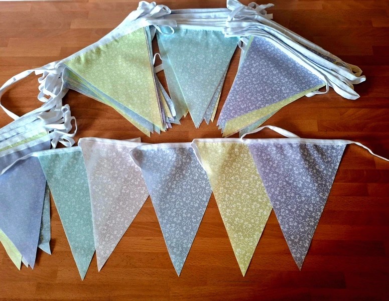 80ft Pastel shades Bunting