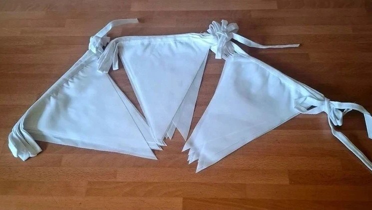 30ft White Bunting Wedding classic