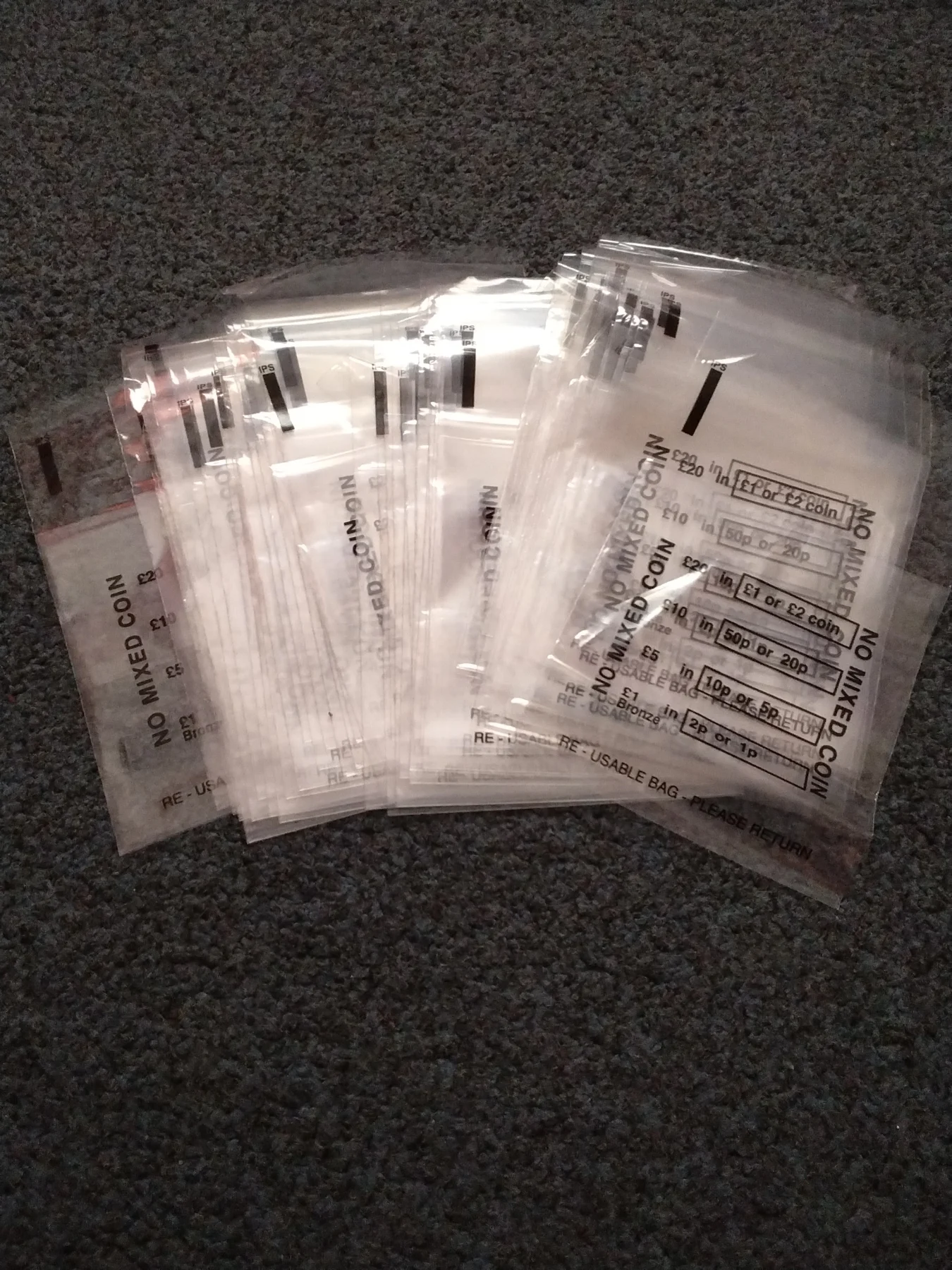 50 x Money bags for coins