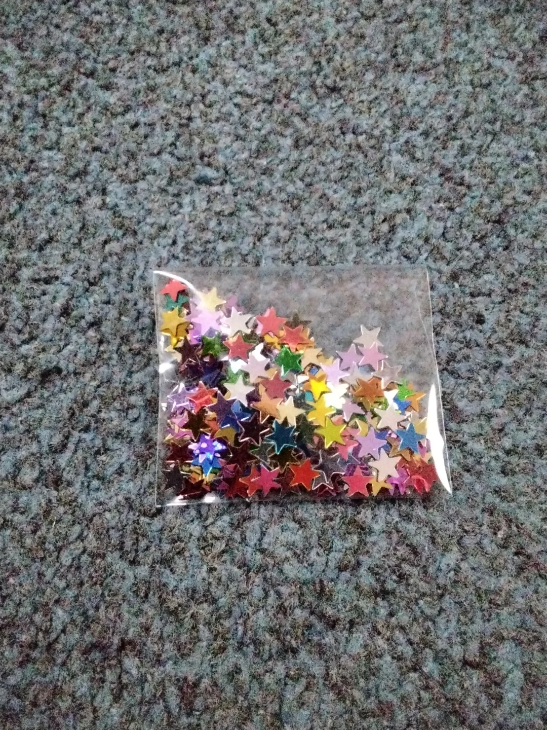 Small bag small multi colour stars