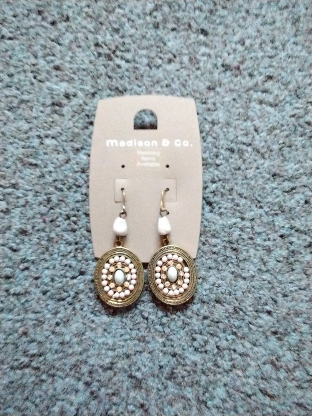 Madison & Co earrings oval design