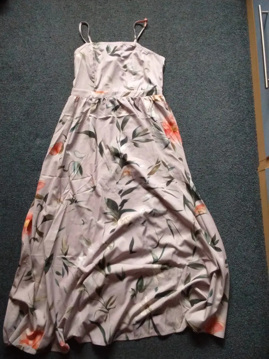 Floral Long strappy dress size L