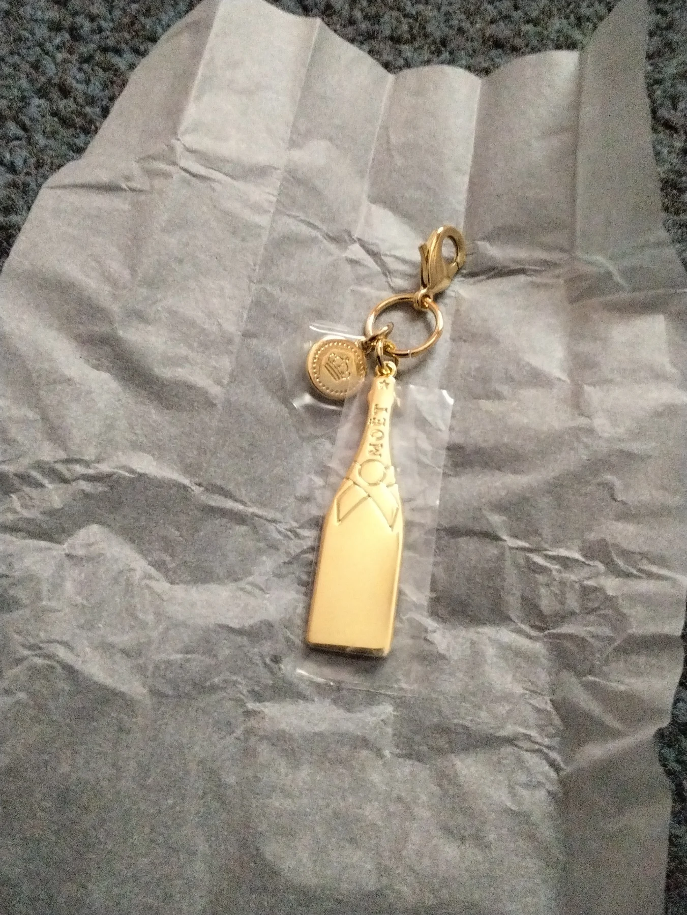 Moet Chandon Champagne Gold bottle Charm