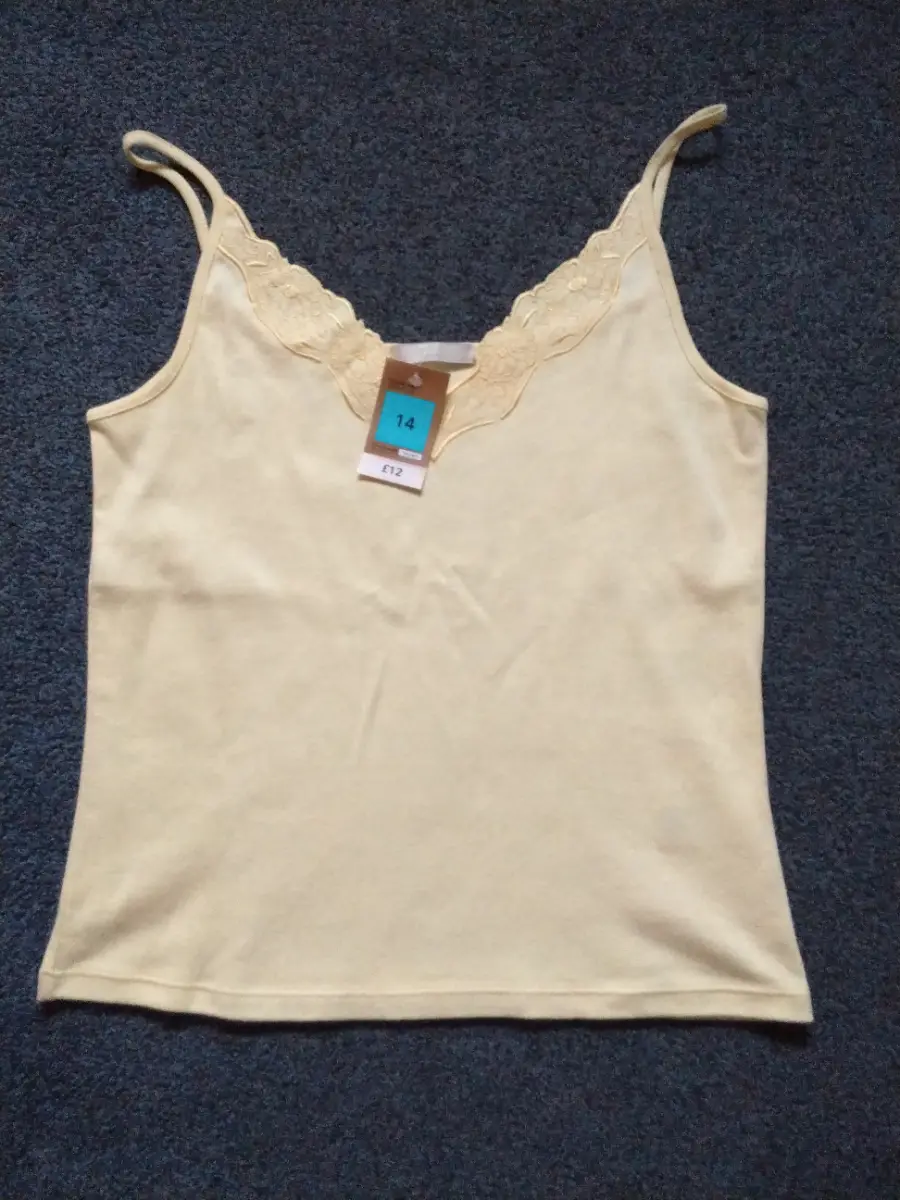 Mark's & Spencer Women's Lemon Vest Top Size 14