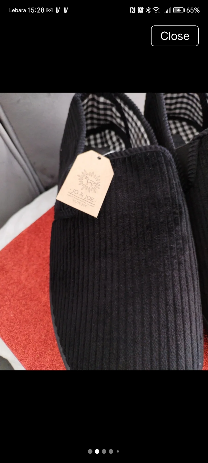 💙Jo & joe men's navy corduroy slippers size 11 💙