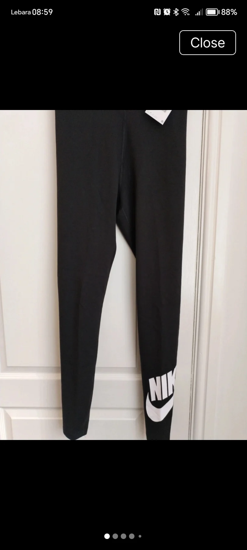Nike high rise full length long leggings size M 12/14 black 🌹