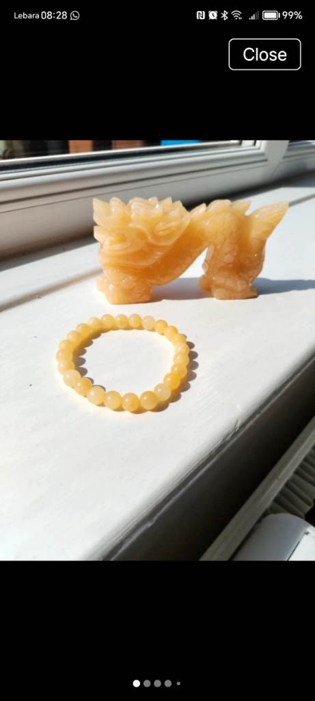 🆕💥WOW💥genuine Honey Serpentine carved dragon and bracelet set 1775.00 Ct 💥