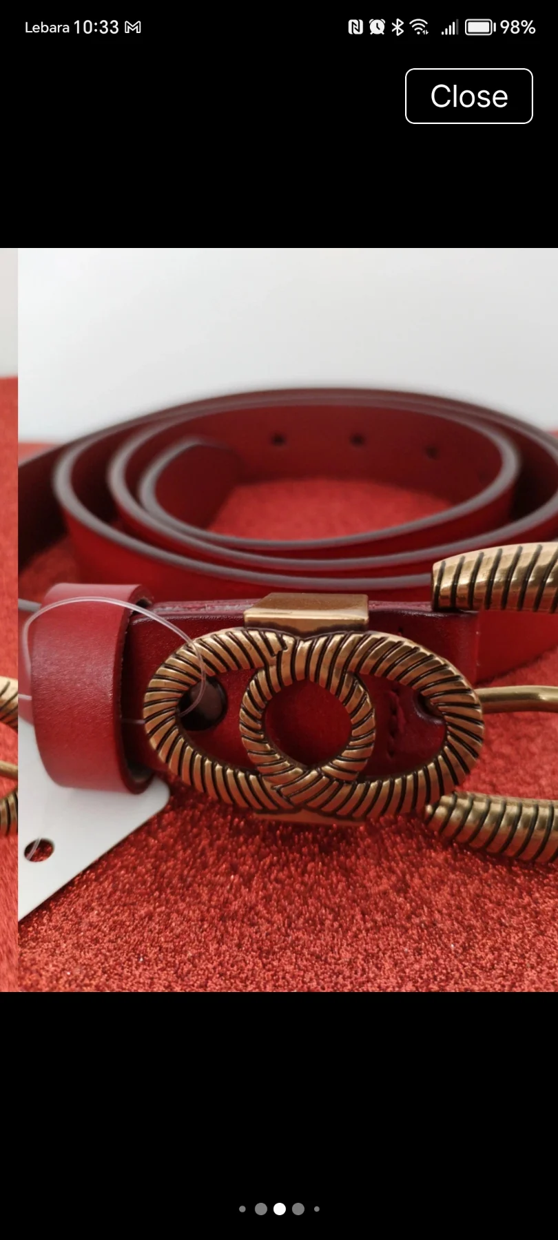 🌹genuine 100% leather belt deep red/burgundy beautiful buckle design 🌹
