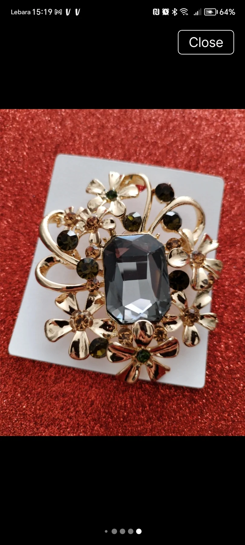 💥SALE💥 gorgeous facetted floral crystal intricate brooch 🌹