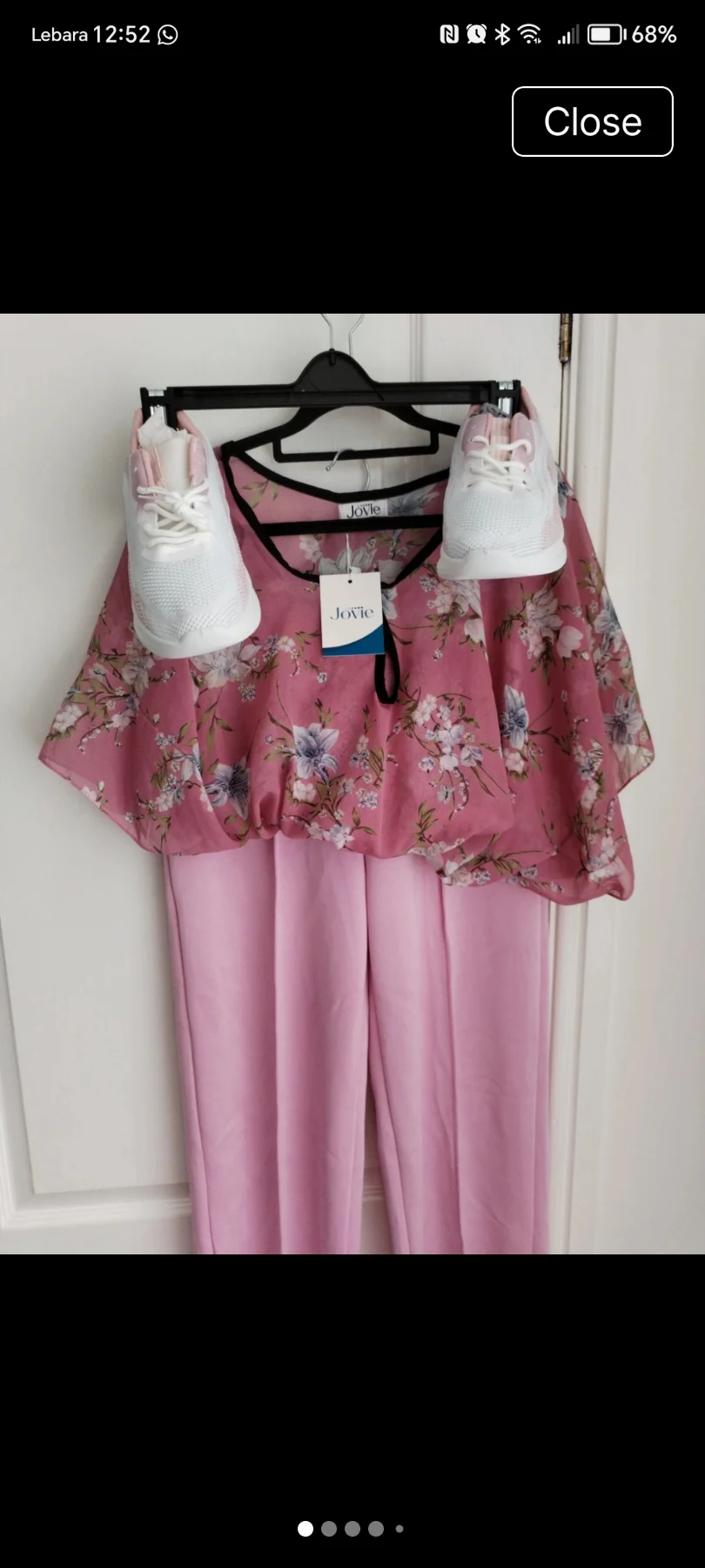 🩷 SALE 🩷Jovie longline cover up, super soft pink trousers & white pink trainers bundle 🩷