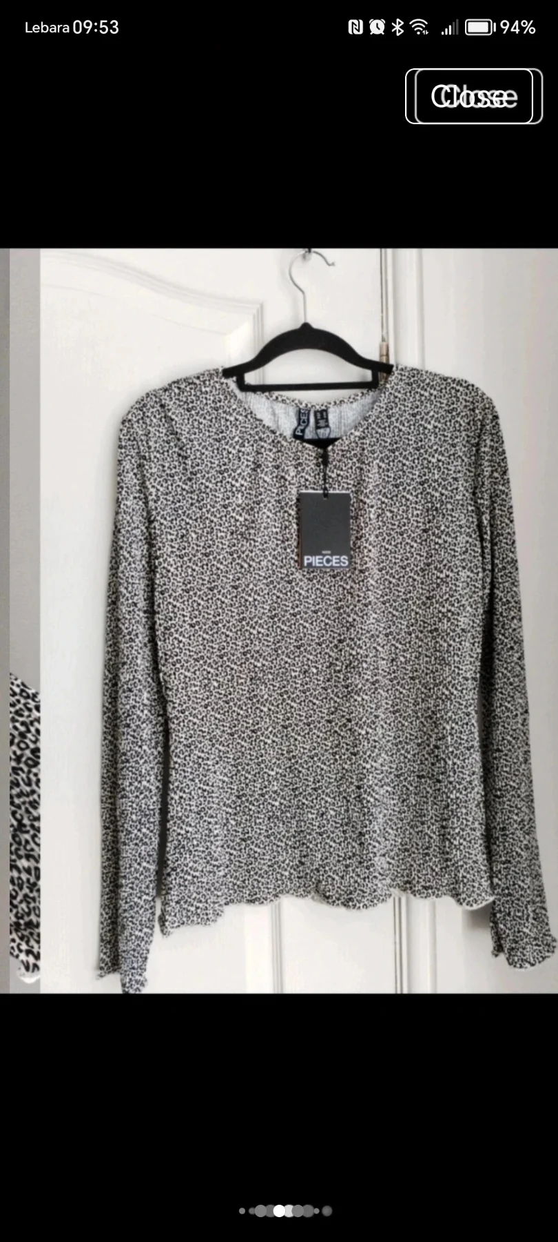SALE ONlY £6.95 🧡Pieces print long sleeve top 🧡 £22 on tag size 12