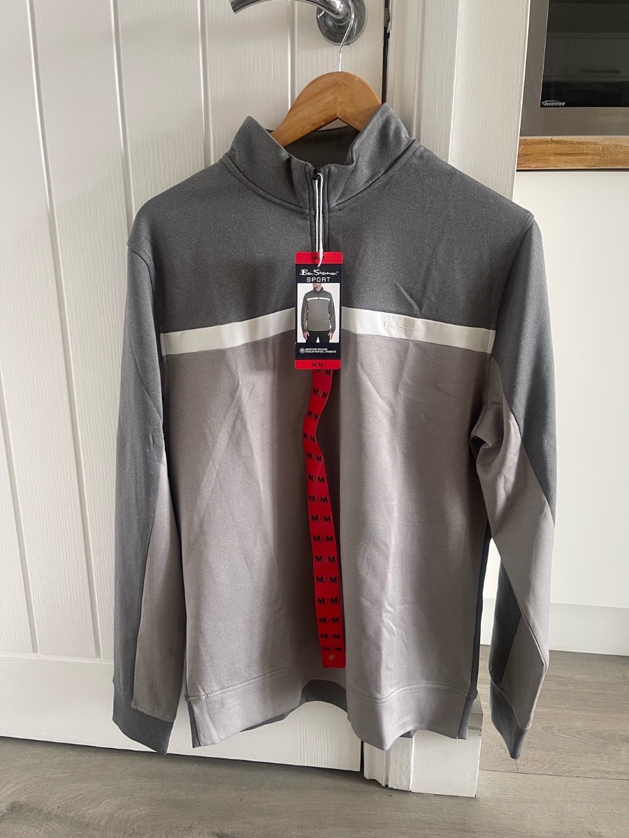 Ben Sherman Quarter Zip Sport Top Size Medium