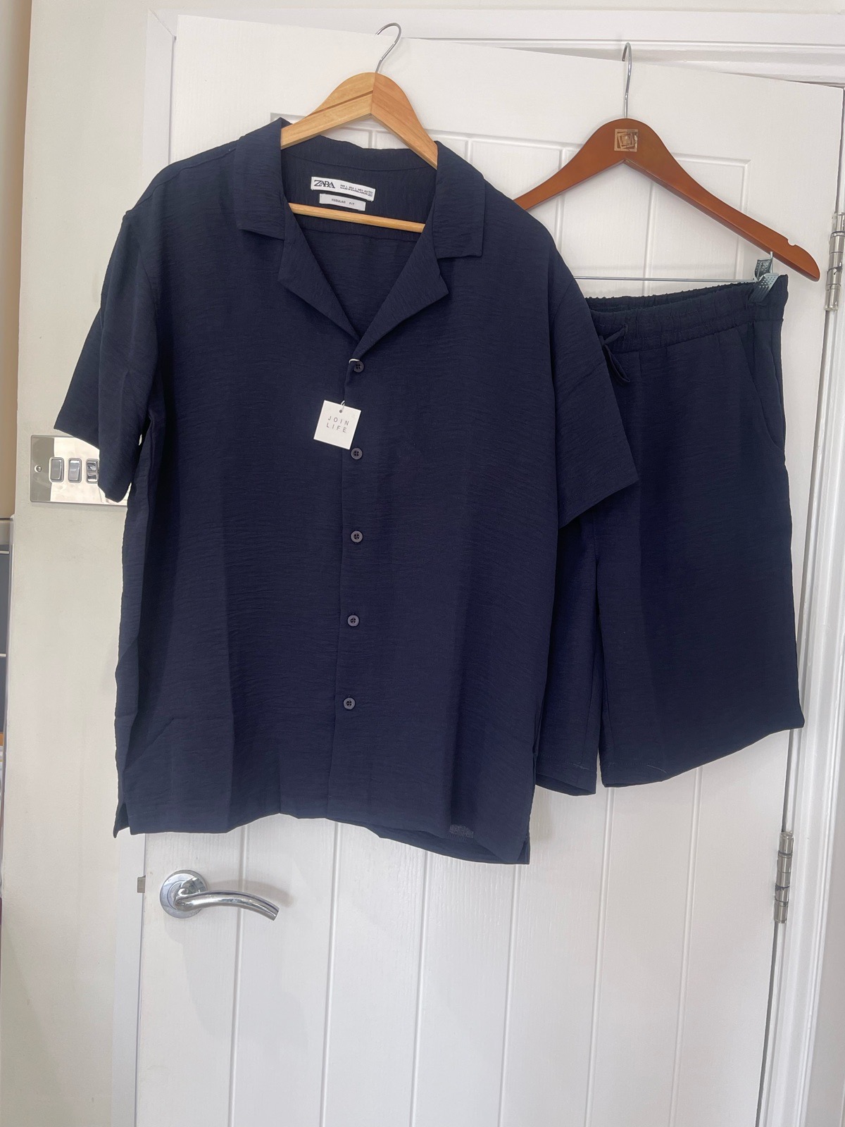 Zara men’s shirt & short set size large brand new