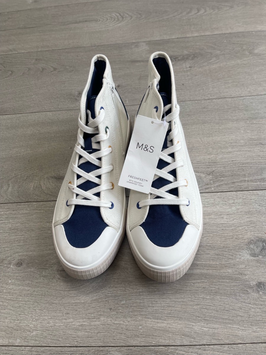 M&S High Top Trainers Size 7