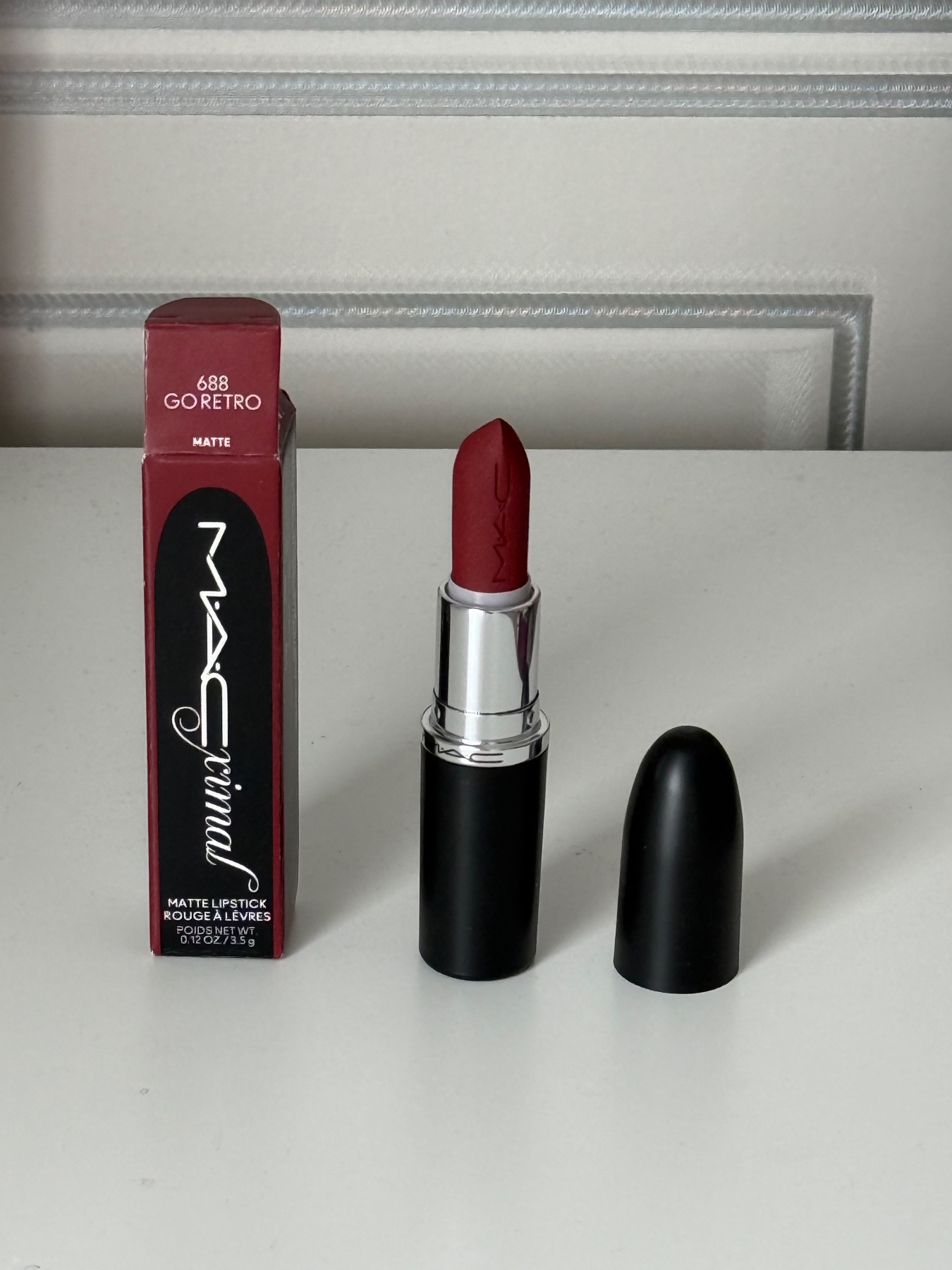 Mac Macximal lipstick matte lipstick 688 go retro