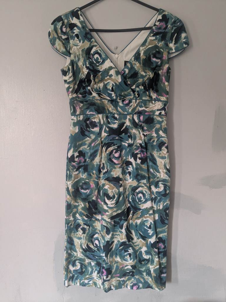 Principles Petite Floral Formal Pencil summer special occasion Dress UK 8