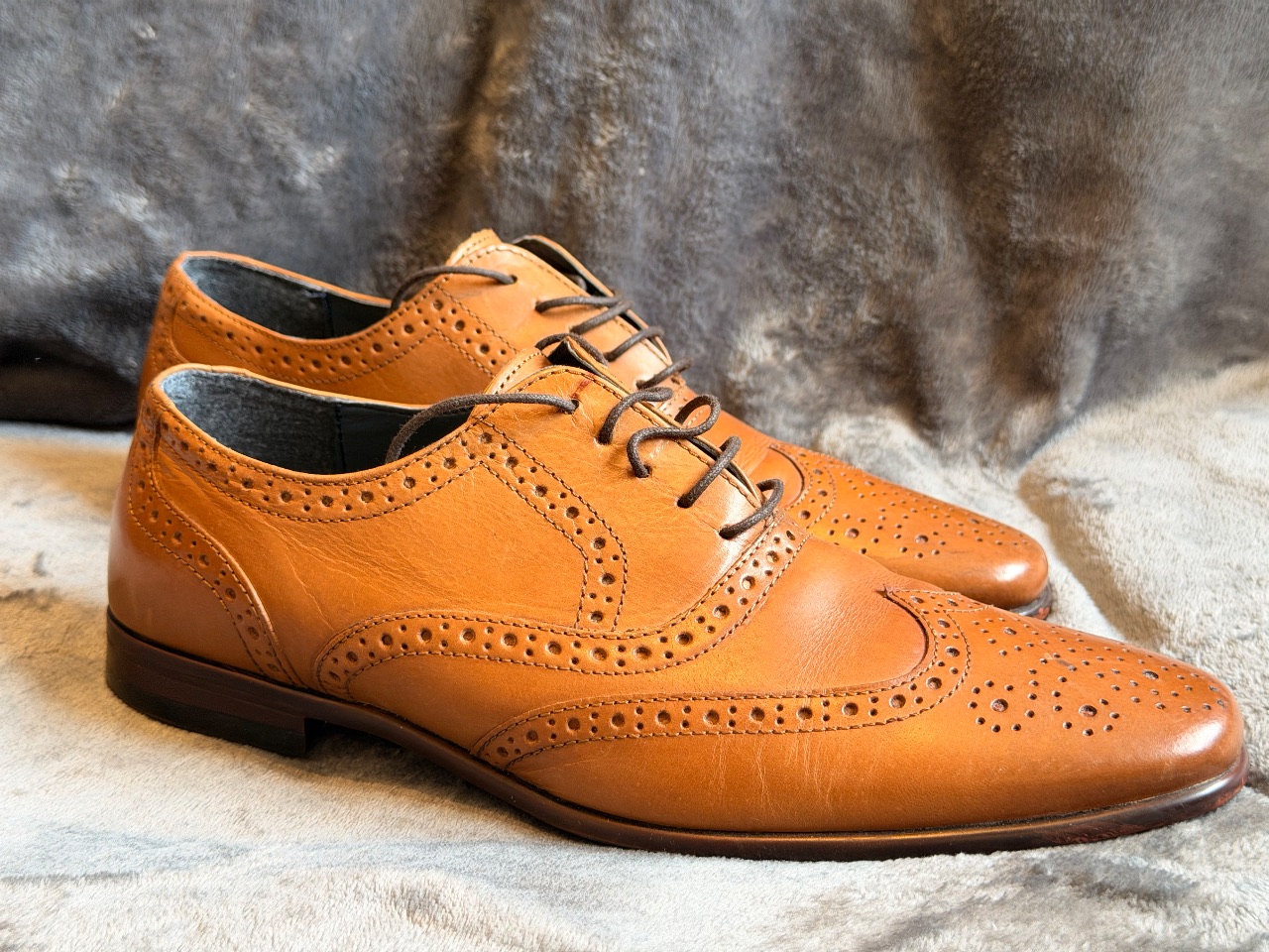 Men’s Formal Tan Shoes - UK size 7