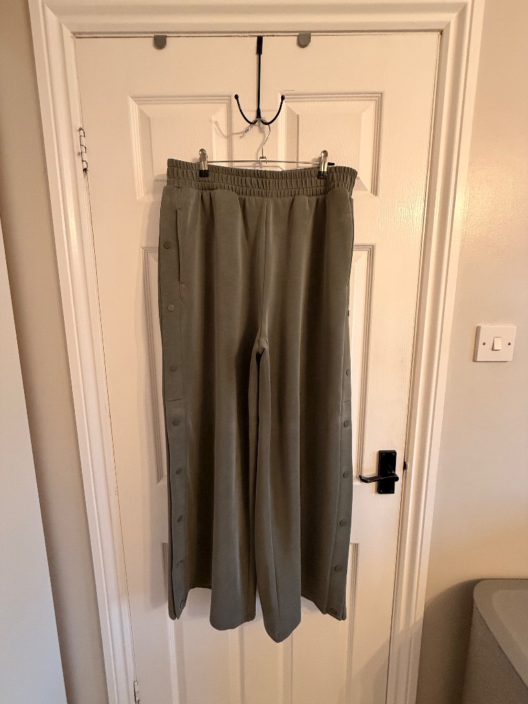 Next - Olive Green wide leg trousers