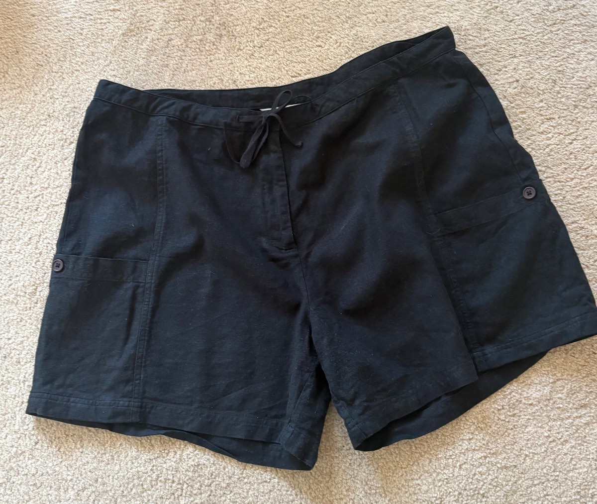 JDV Women’s Black Shorts Size 18 With Pockets High Waist