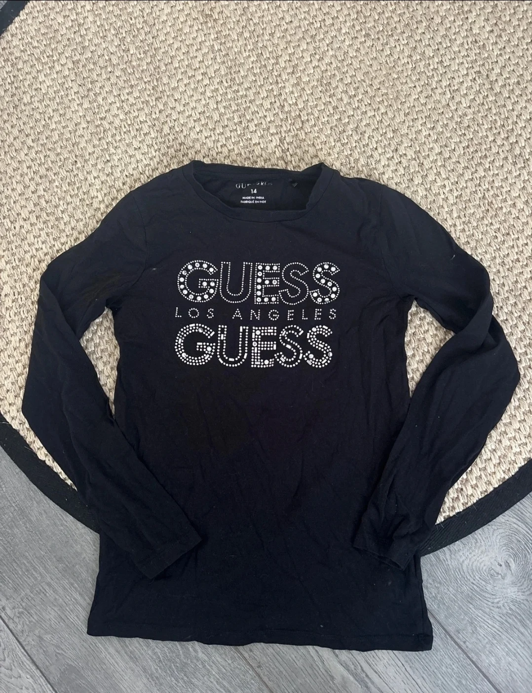 Kids Long Sleeve Guess Top
