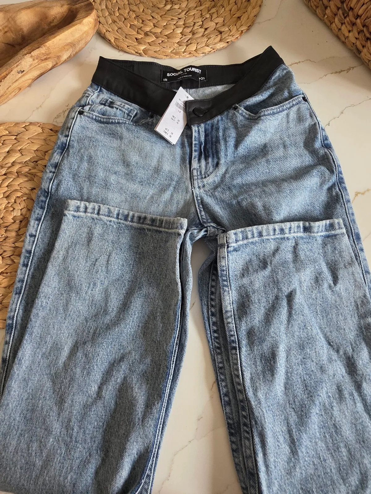 Brand New Social Tourist Ultra High Rise Straight Jeans