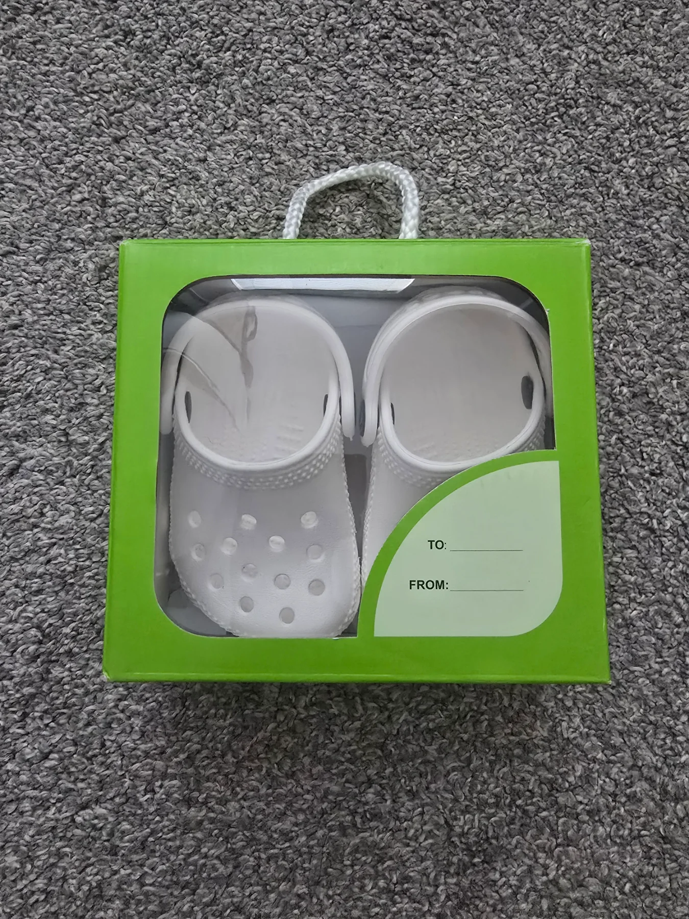 Baby white crocs brand new in box