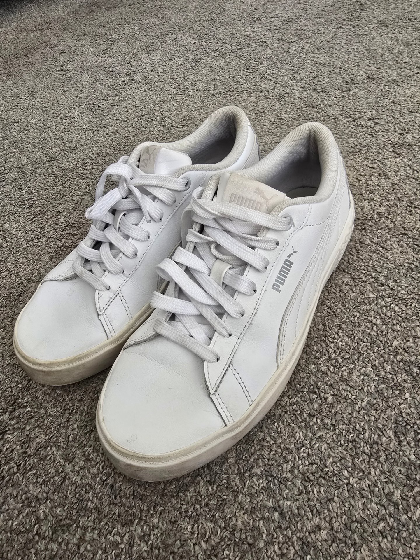 Puma Smash White Trainers