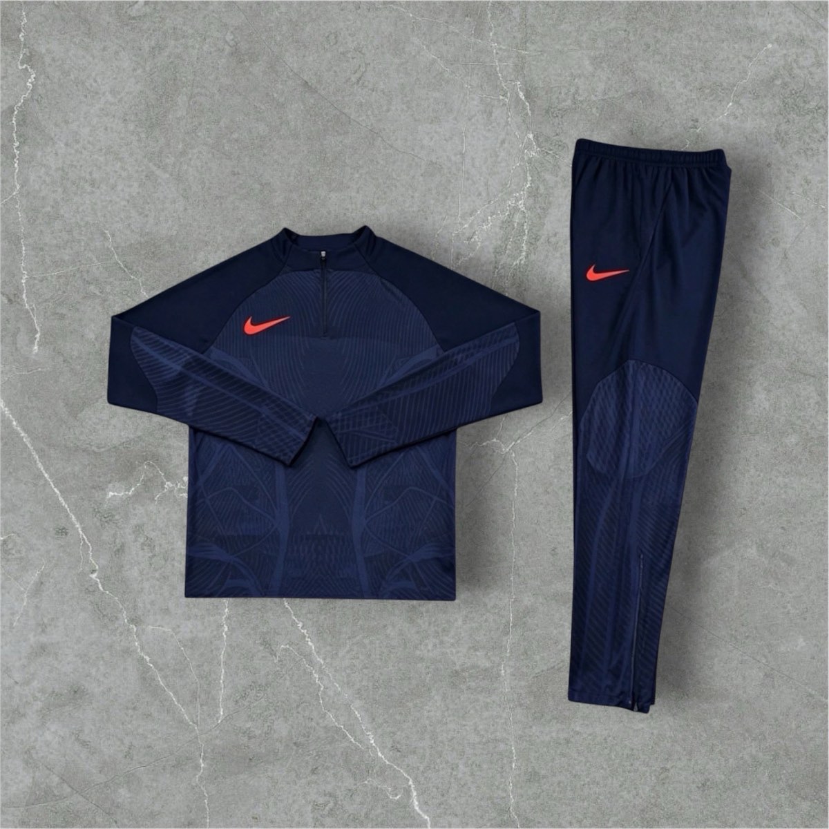 Navy blue Nike Dri-FIT Tracksuit (Size M)